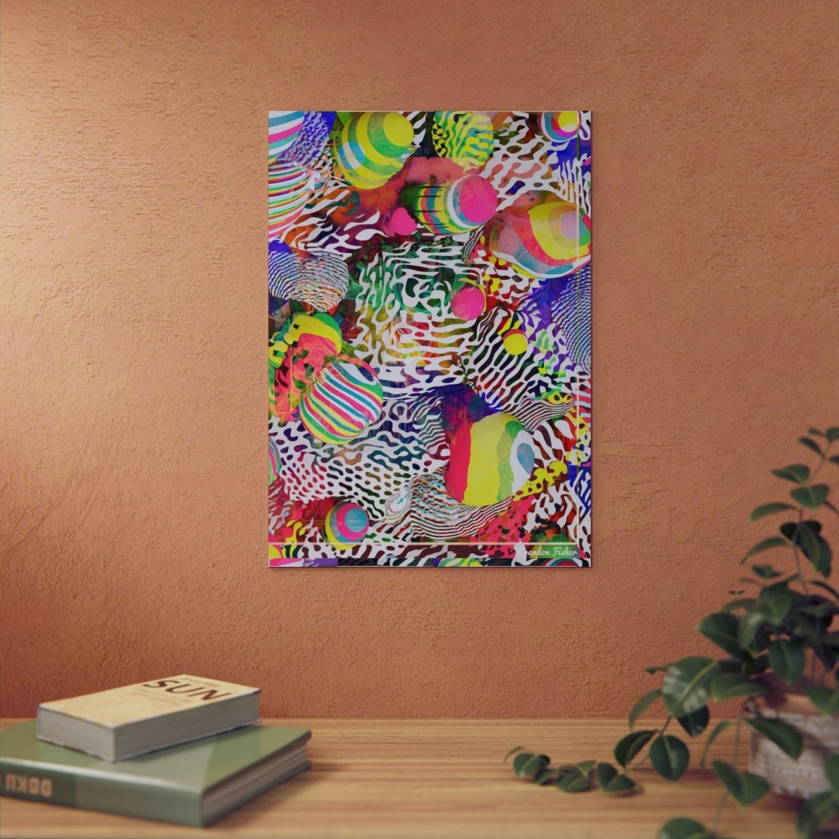 1980s Miami Vice — Aluminum Art Panel - Brandon Fisher Art