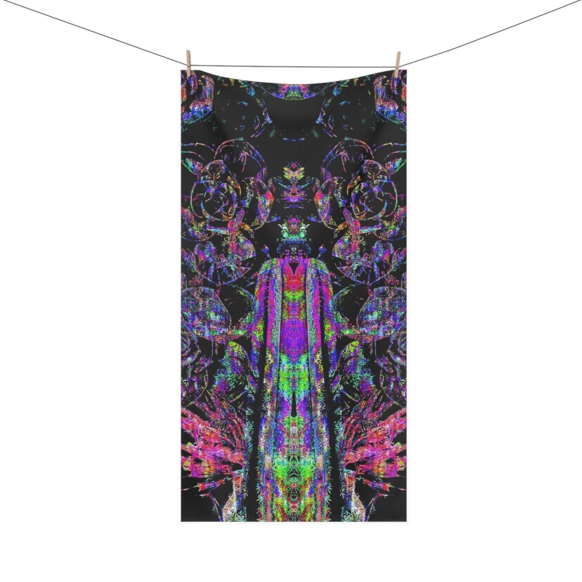 "3D Gyriate" Luxurious Mink Cotton Beach Towel - Brandon Fisher Art