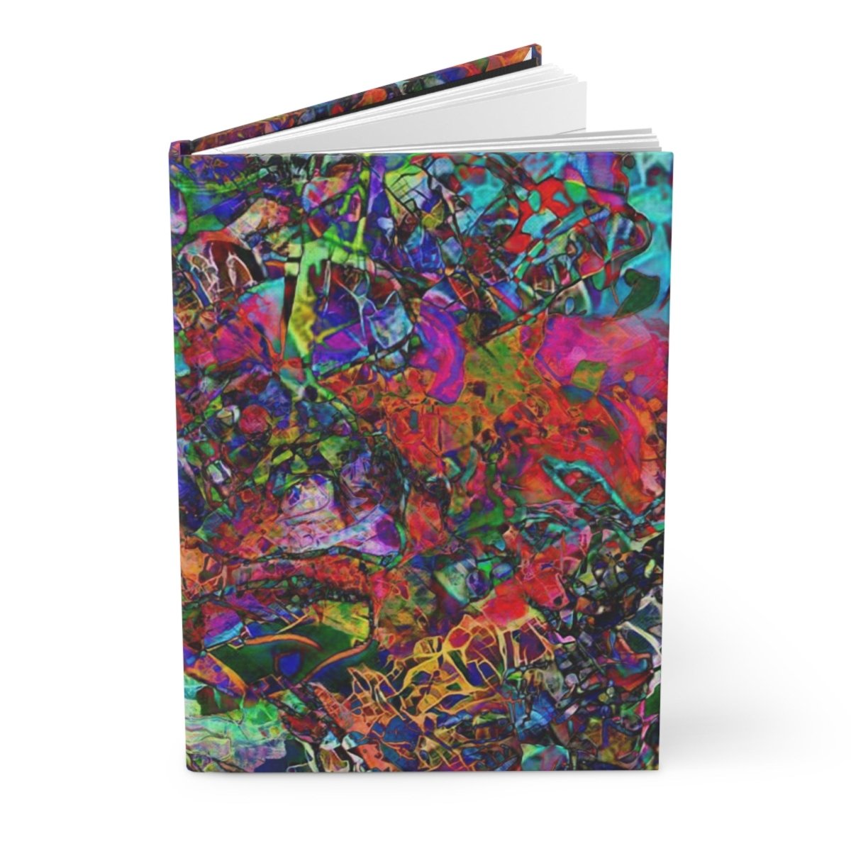 Abstraction of Time and Space Hardcover Journal Matte - Brandon Fisher Art