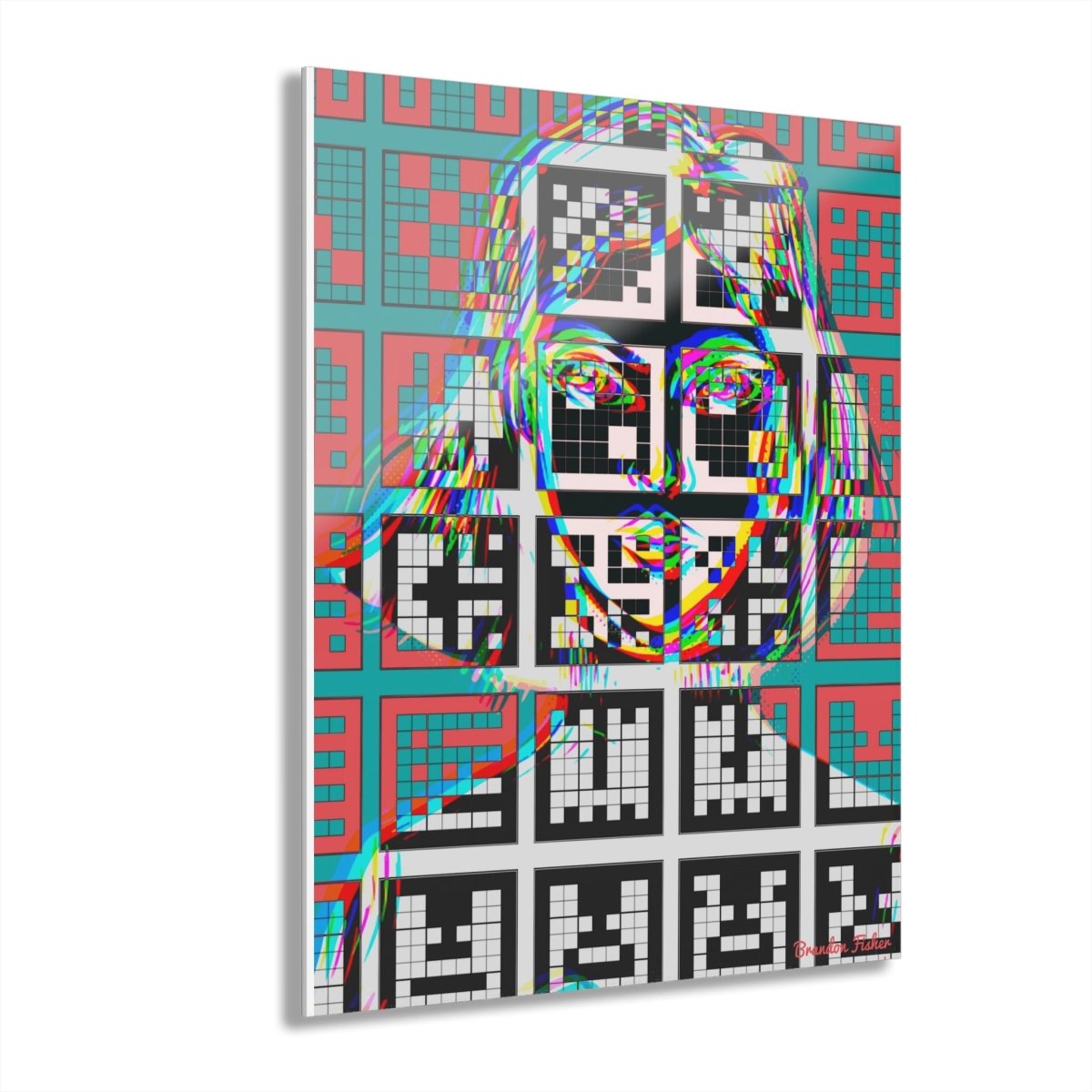 "Checks" Acrylic Glass Prints - Brandon Fisher Art