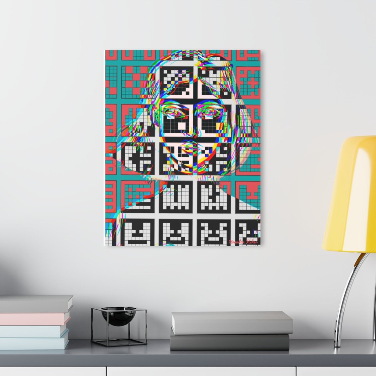 "Checks" Acrylic Glass Prints - Brandon Fisher Art