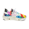 Futuristic Tokyo Hues: Women's NeonDream Sneakers - Brandon Fisher Art