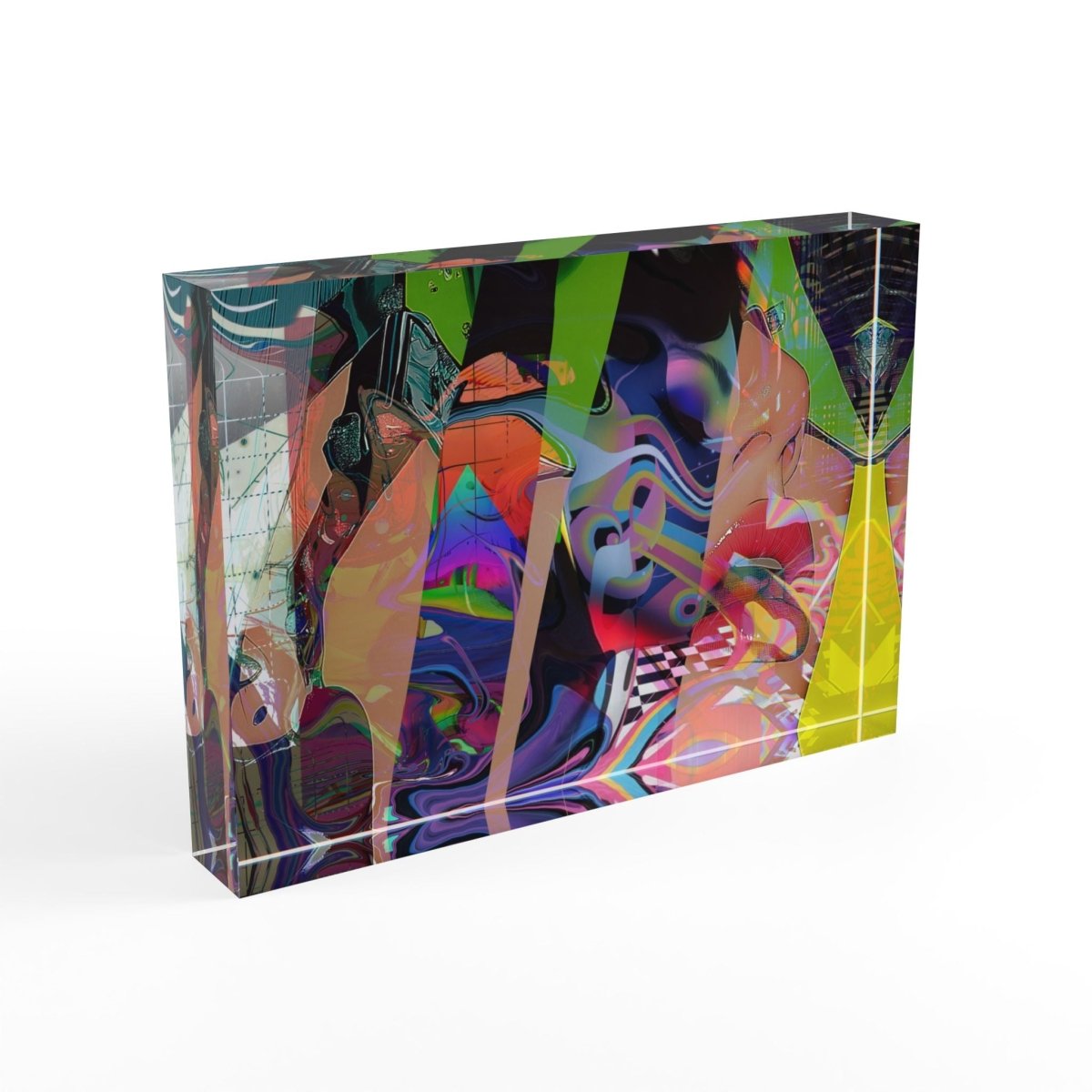 "Intertwined abstraction" - Acrylic Photo Block - Brandon Fisher Art
