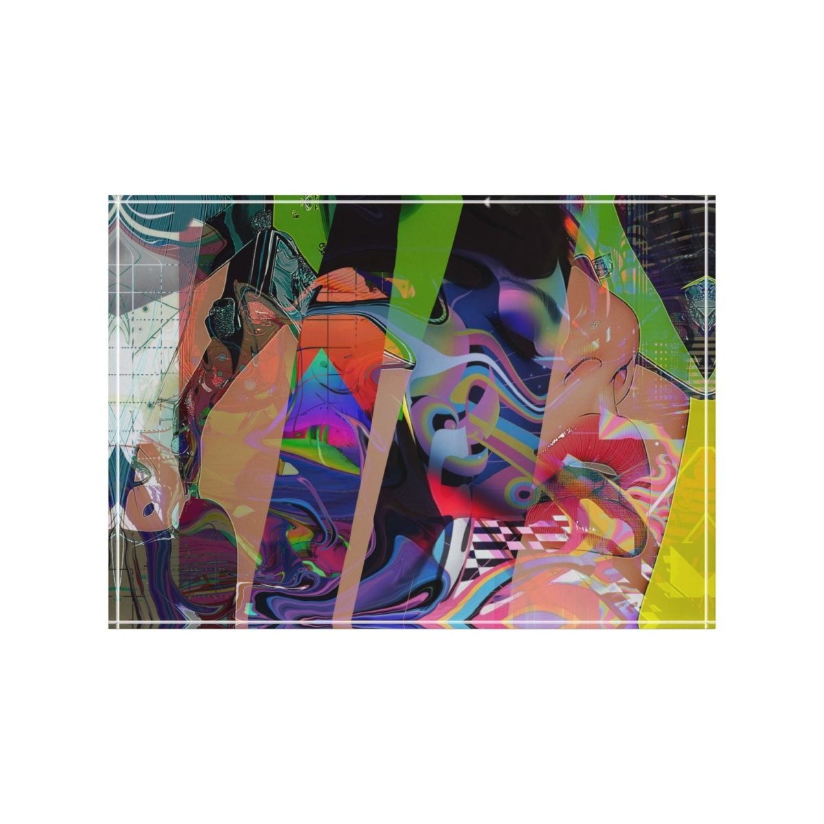 "Intertwined abstraction" - Acrylic Photo Block - Brandon Fisher Art