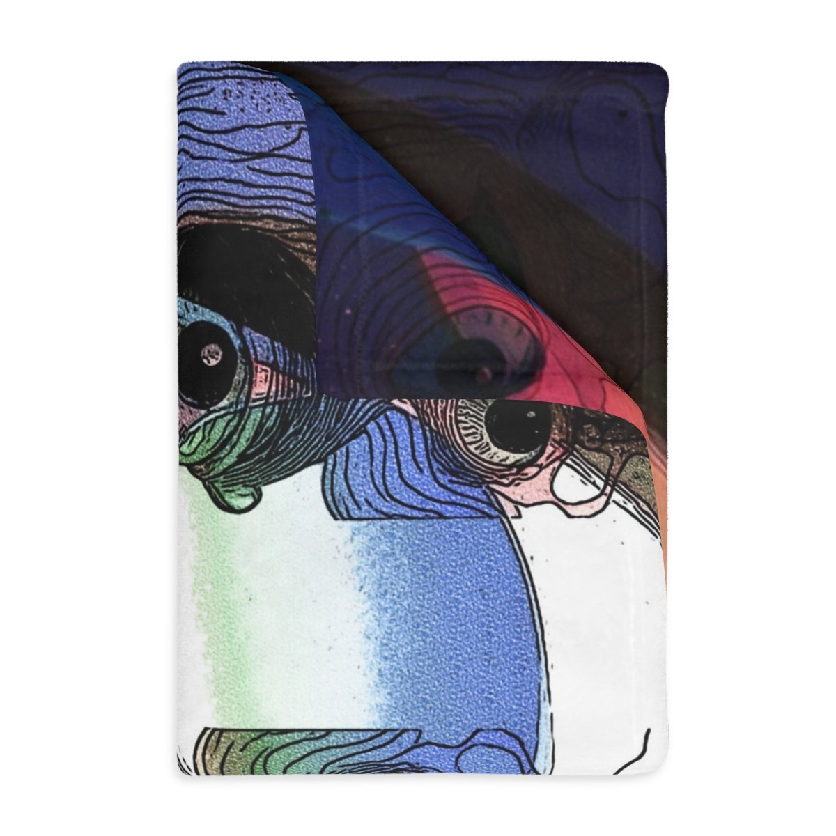Multivision - Two - Sided Blanket - Brandon Fisher Art