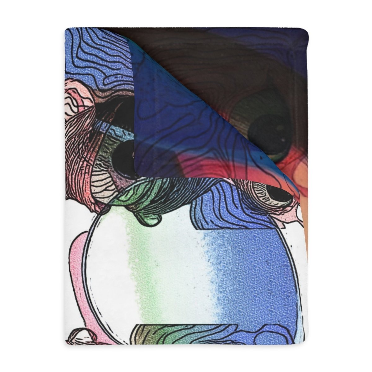 Multivision - Two - Sided Blanket - Brandon Fisher Art