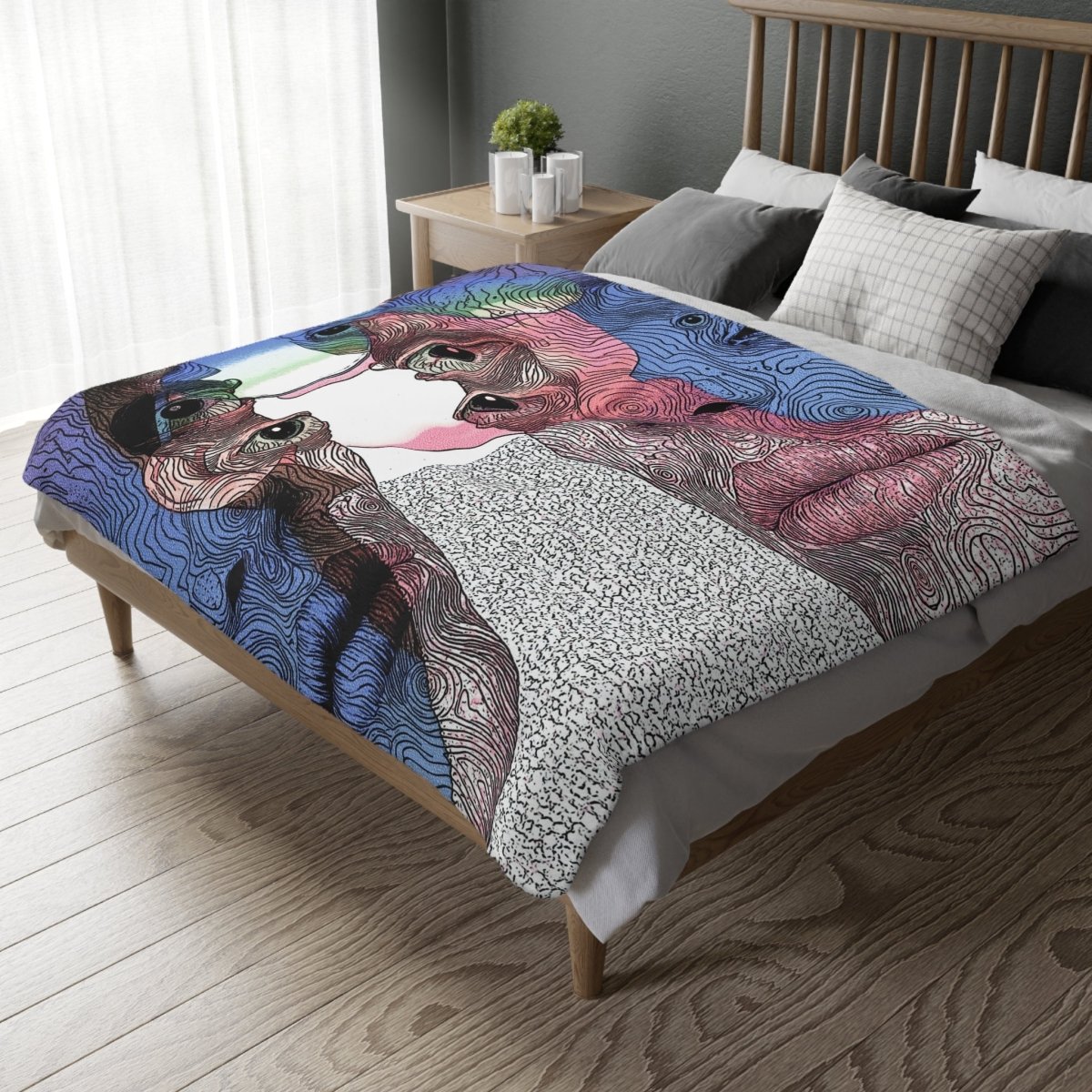Multivision - Two - Sided Blanket - Brandon Fisher Art