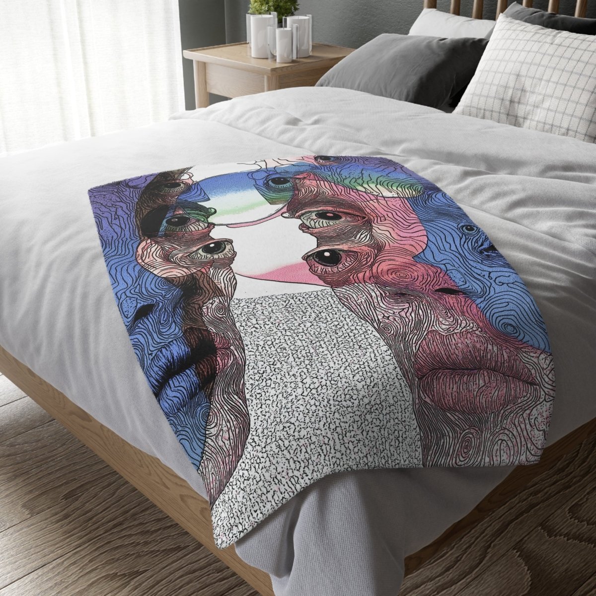 Multivision - Two - Sided Blanket - Brandon Fisher Art