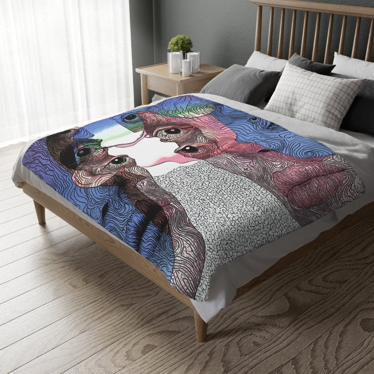 Multivision - Two - Sided Blanket - Brandon Fisher Art