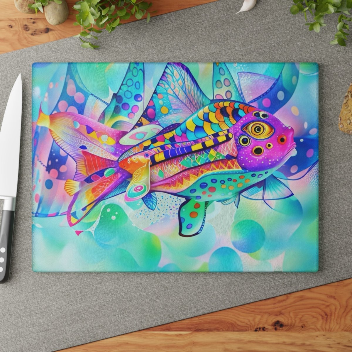 My Fish - Cutting Board - Brandon Fisher Art
