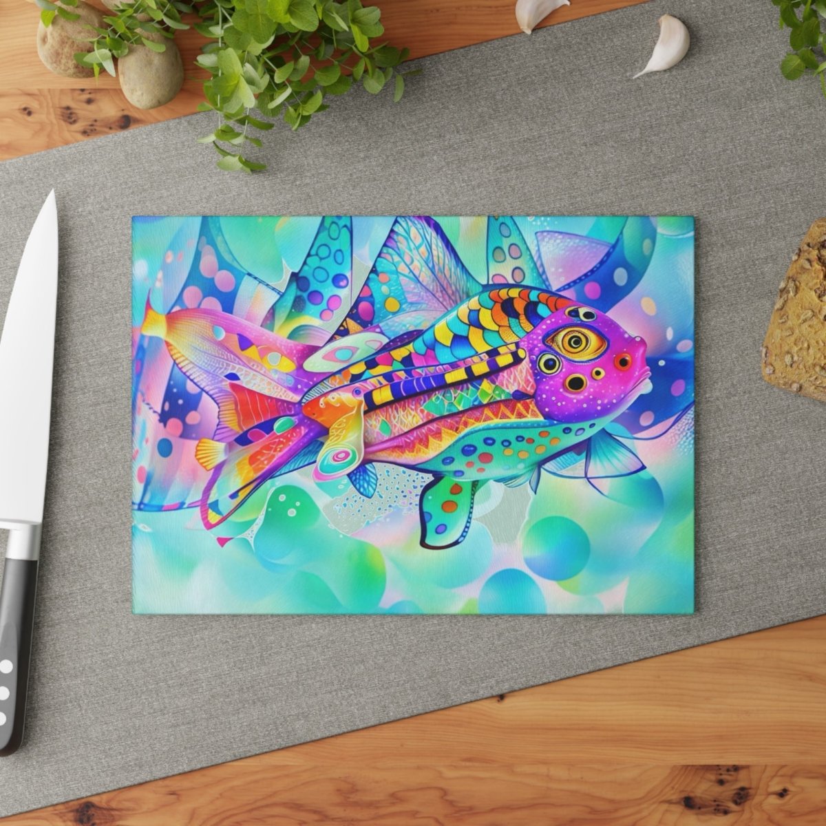 My Fish - Cutting Board - Brandon Fisher Art