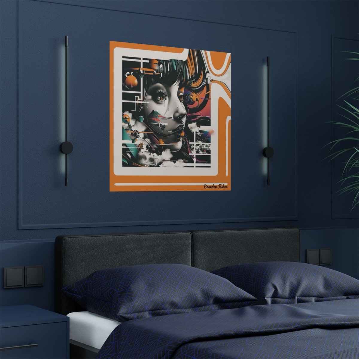My Sister - Vibrant Satin Poster - Brandon Fisher Art
