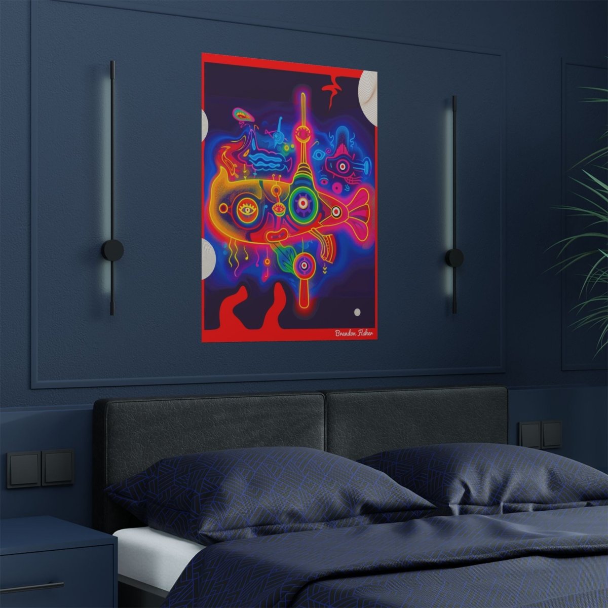 Paradox Peixe - Vibrant Satin Poster - Brandon Fisher Art