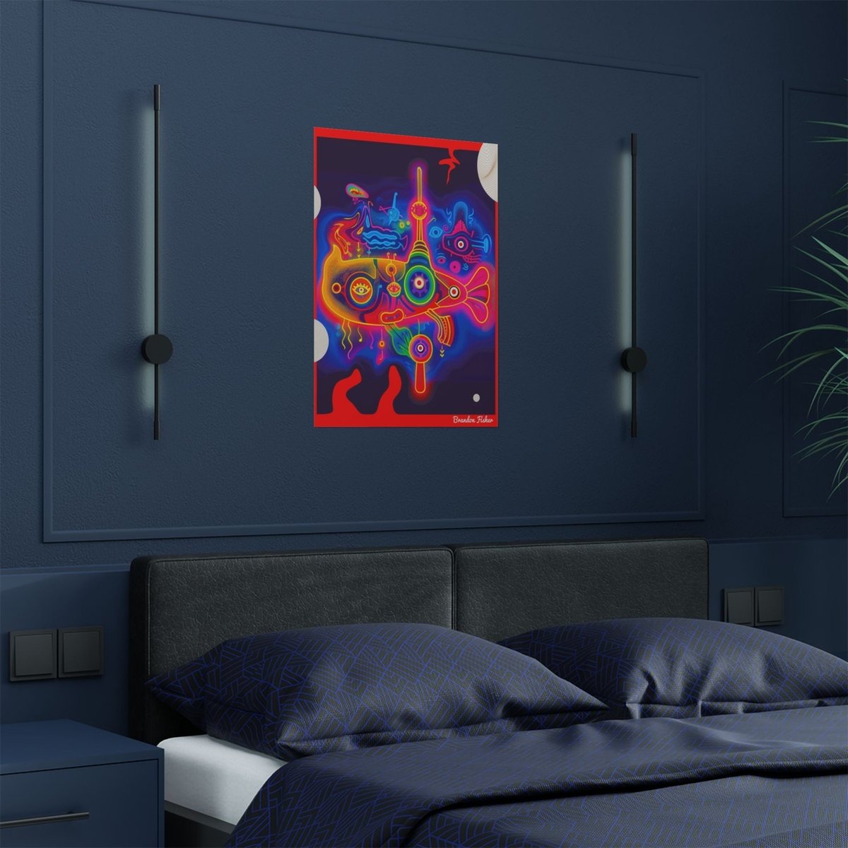 Paradox Peixe - Vibrant Satin Poster - Brandon Fisher Art