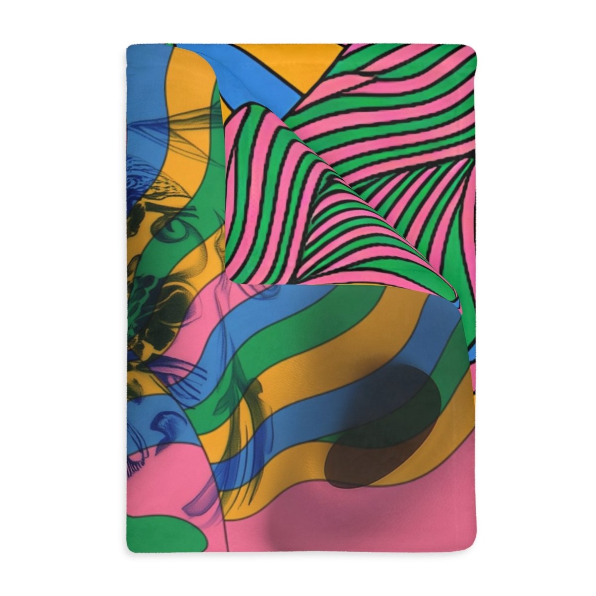 Psychedelic Voyage - Two - Sided Blanket - Brandon Fisher Art
