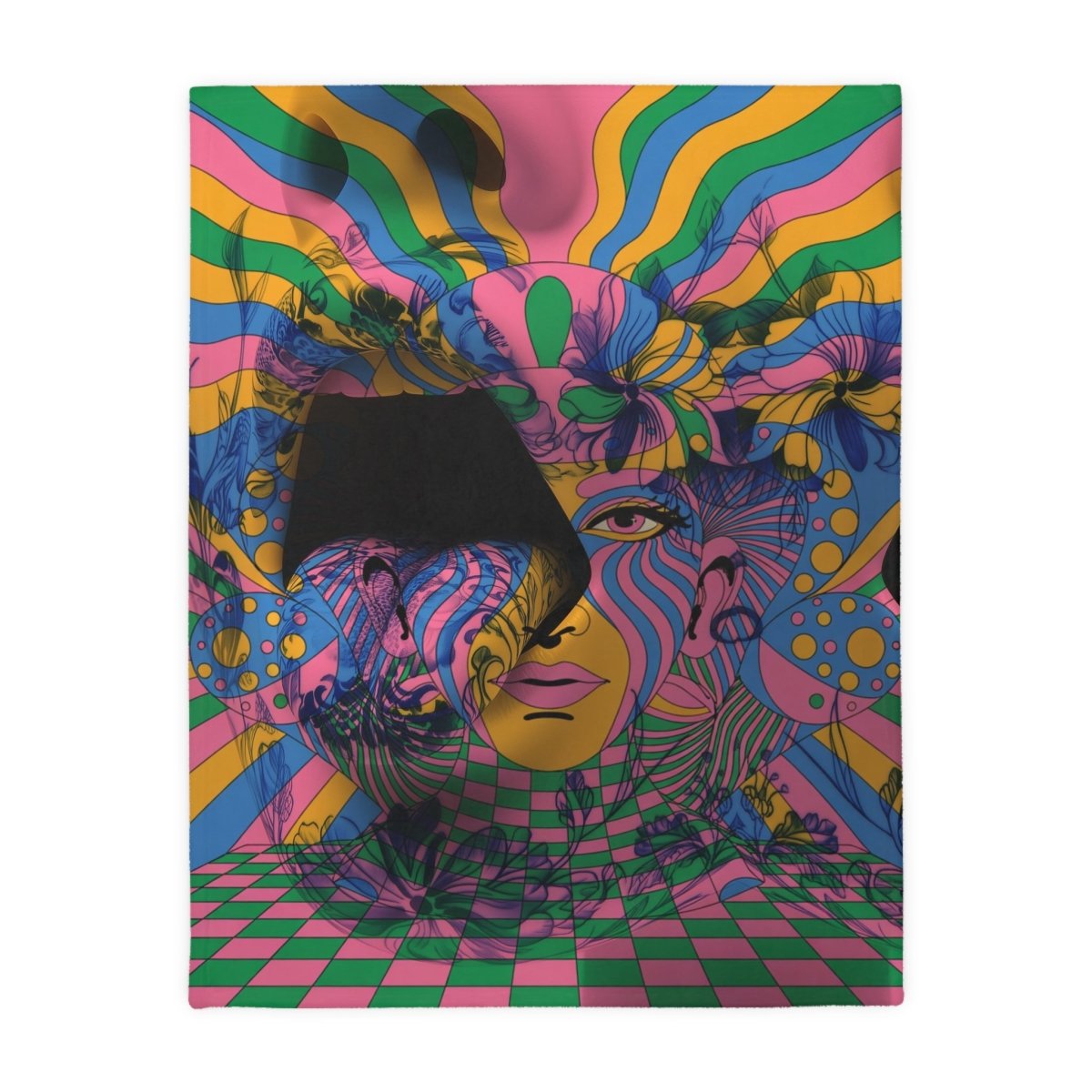 Psychedelic Voyage - Two - Sided Blanket - Brandon Fisher Art
