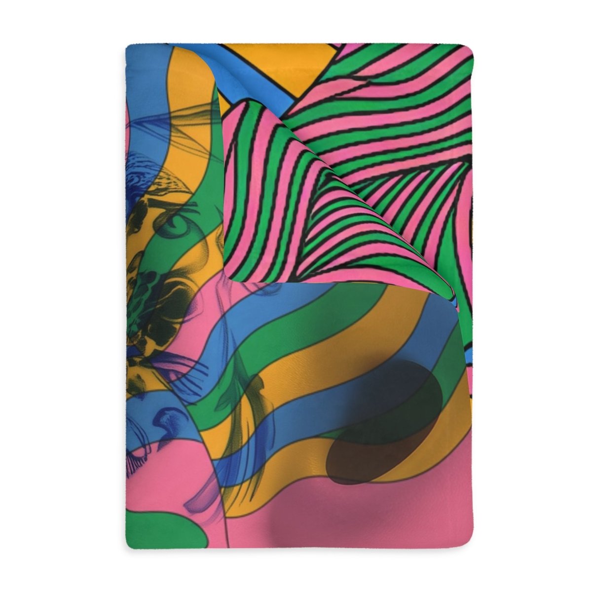 Psychedelic Voyage - Two - Sided Blanket - Brandon Fisher Art