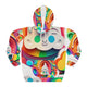 Rainbow Trip Baby AOP Unisex Pullover Hoodie - Brandon Fisher Art
