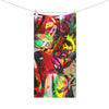 "Red Dance Deliver" Luxurious Mink Cotton Beach Towel - Brandon Fisher Art