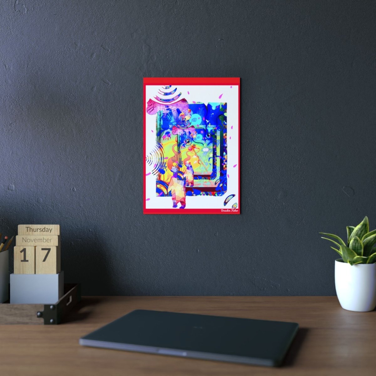 Samurai Eyes — Aluminum Art Panel - Brandon Fisher Art