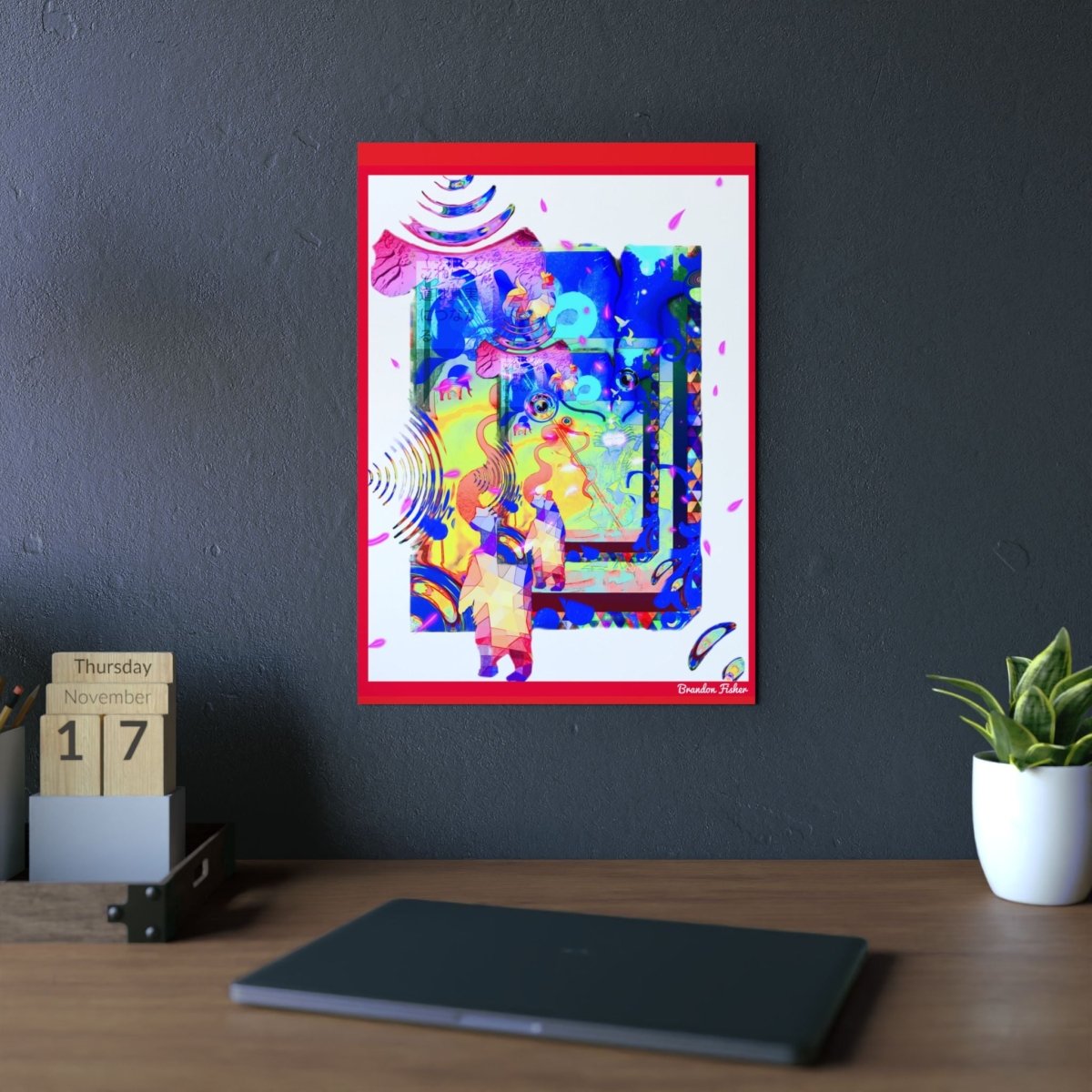 Samurai Eyes — Aluminum Art Panel - Brandon Fisher Art