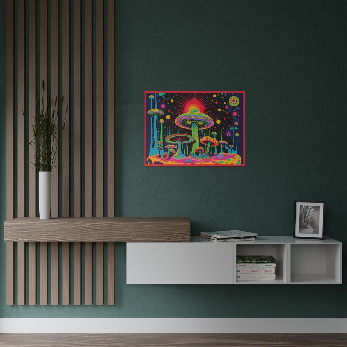 Shrooms - Vibrant Satin Poster - Brandon Fisher Art