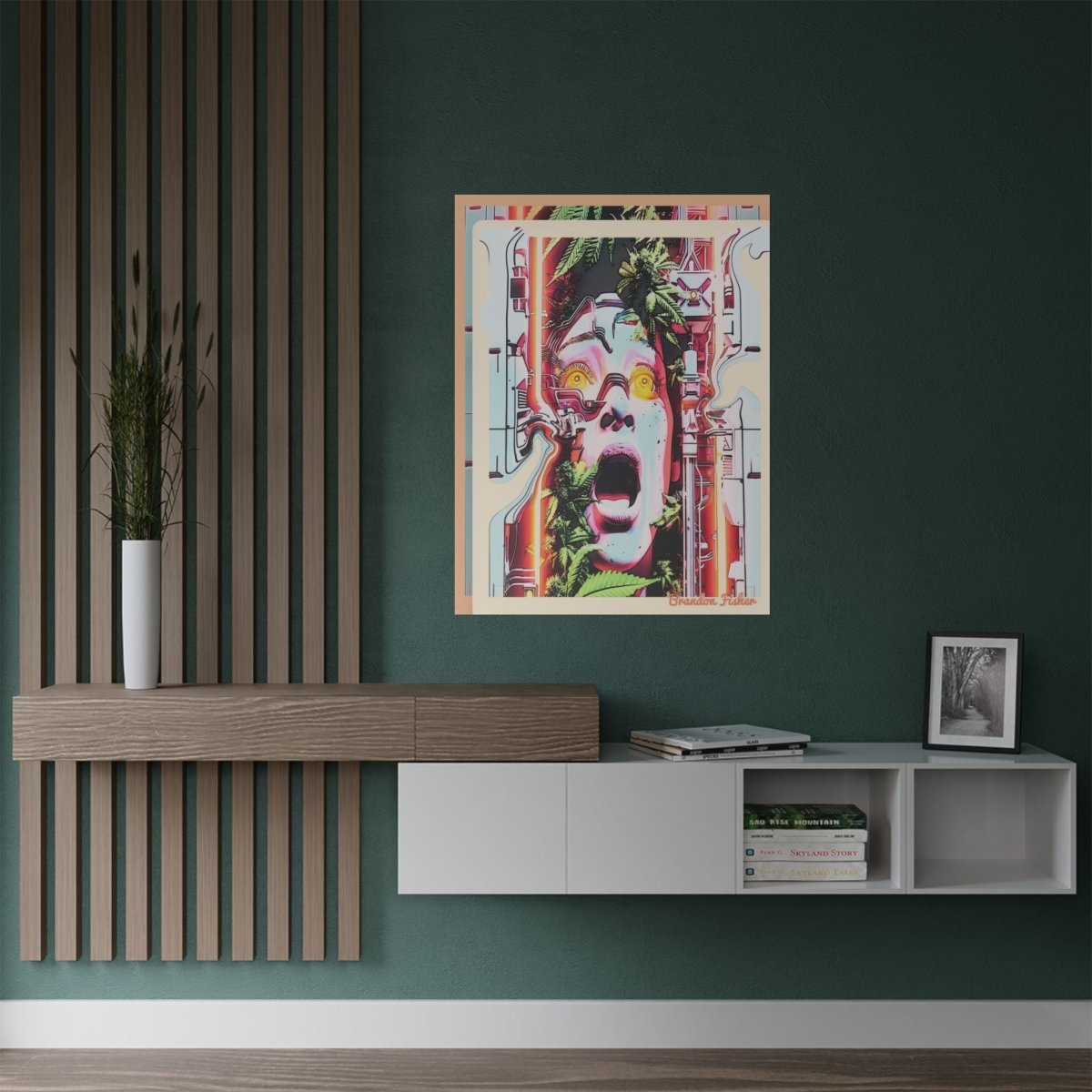 SMOKED OUT - Vibrant Satin Poster - Brandon Fisher Art