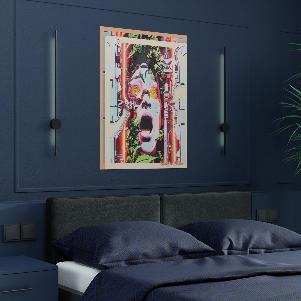 SMOKED OUT - Vibrant Satin Poster - Brandon Fisher Art