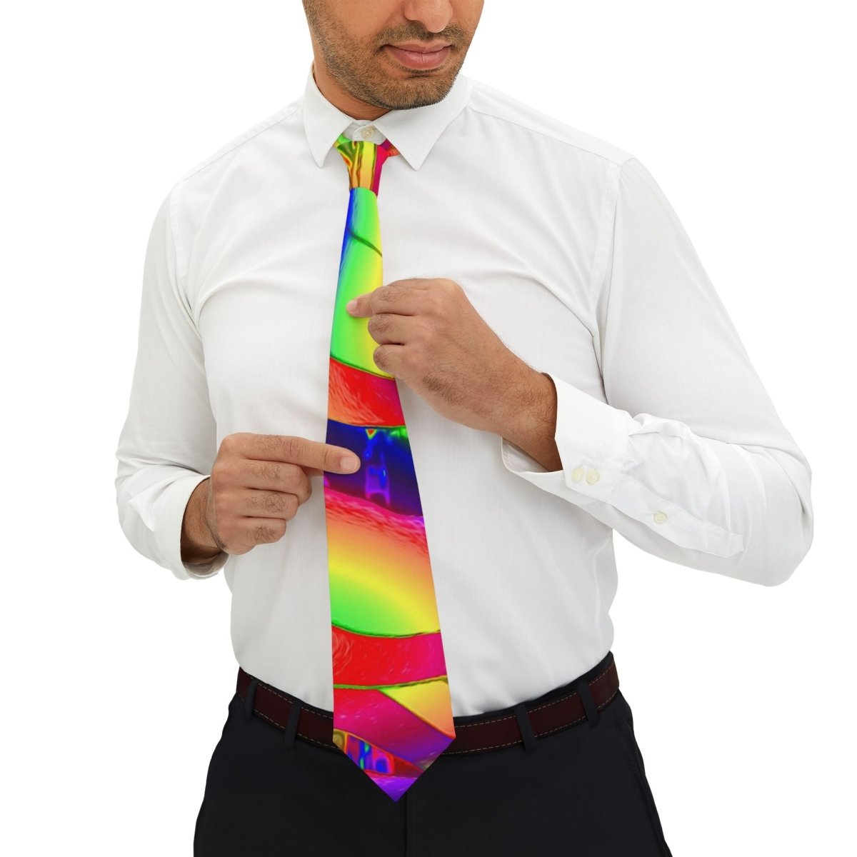 Spectrum Rainbow Necktie - Brandon Fisher Art