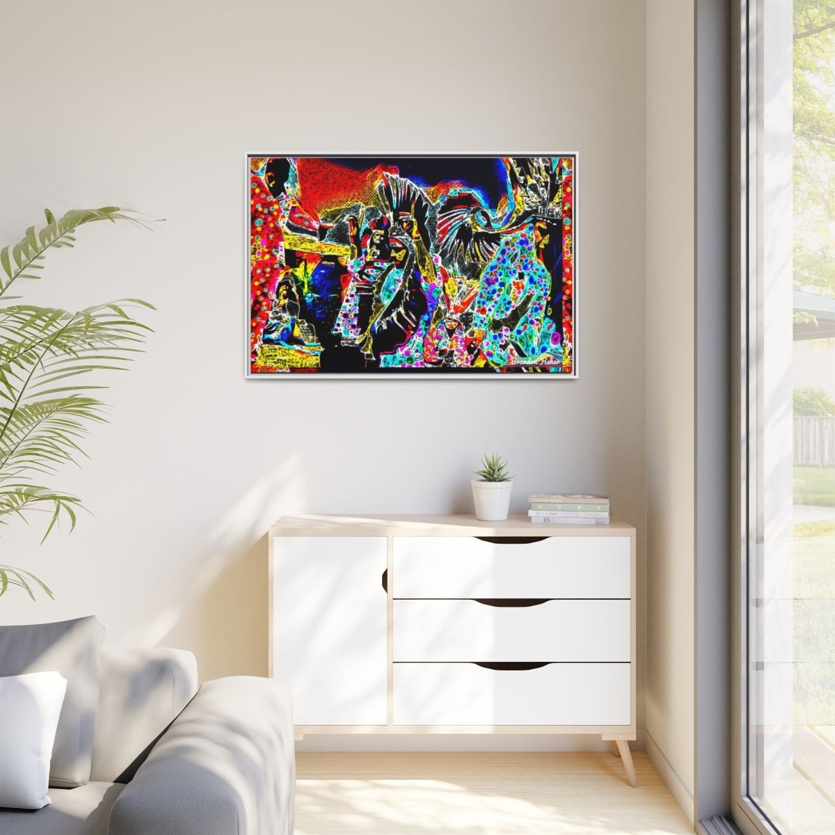 The Mountain - Framed Canvas Art - Brandon Fisher Art