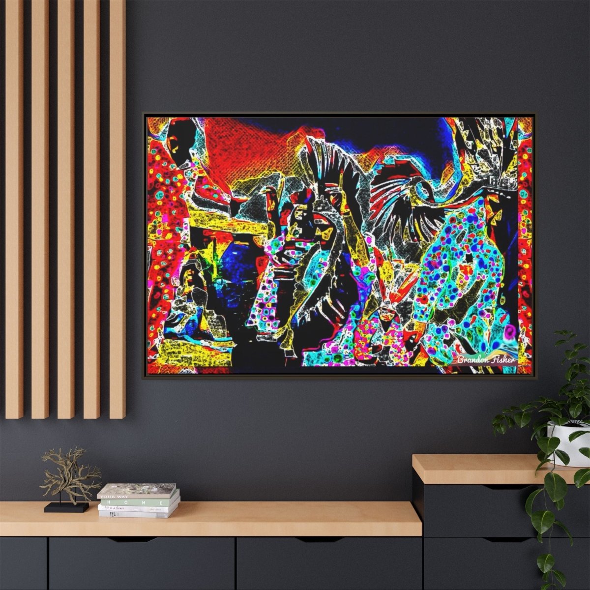 The Mountain - Framed Canvas Art - Brandon Fisher Art