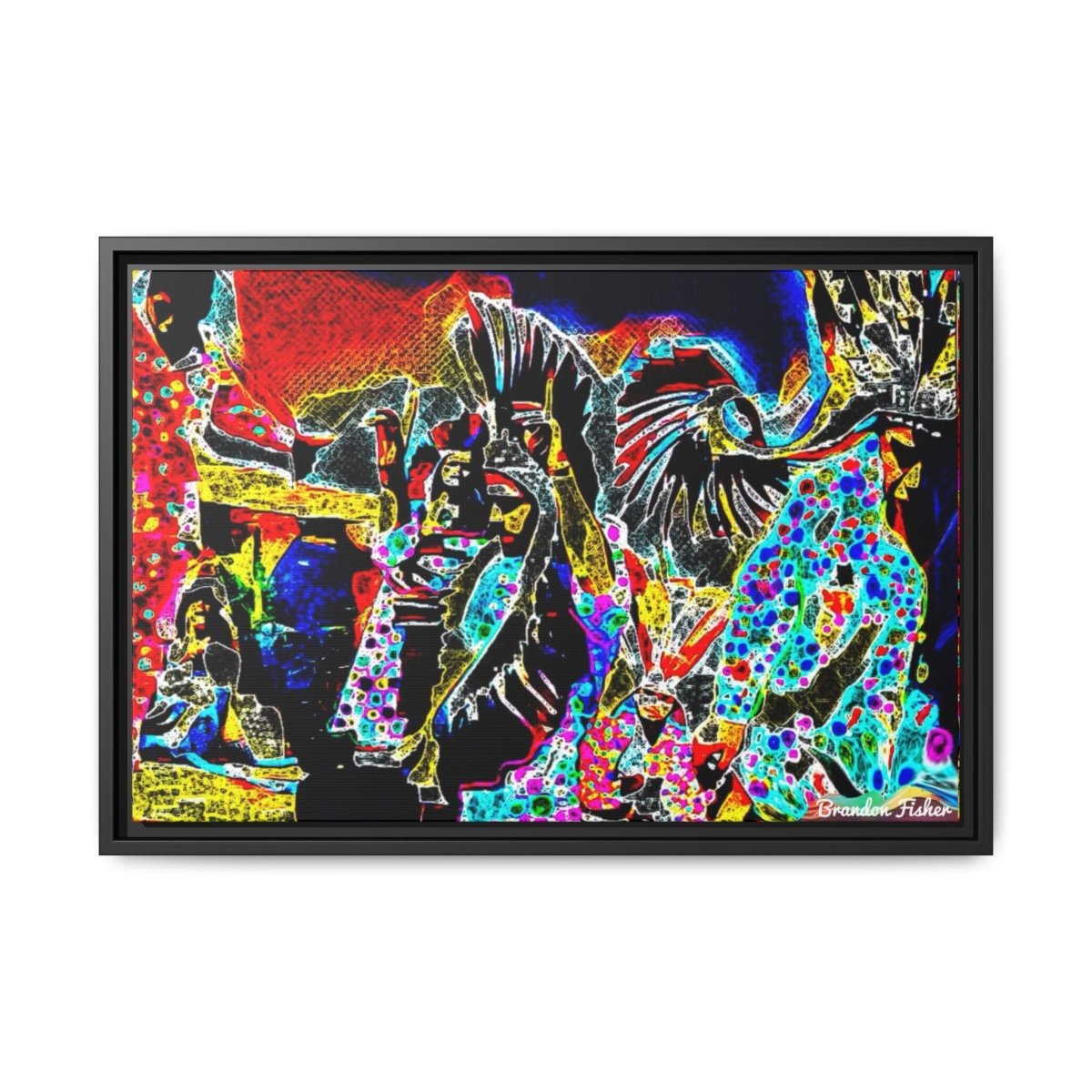 The Mountain - Framed Canvas Art - Brandon Fisher Art