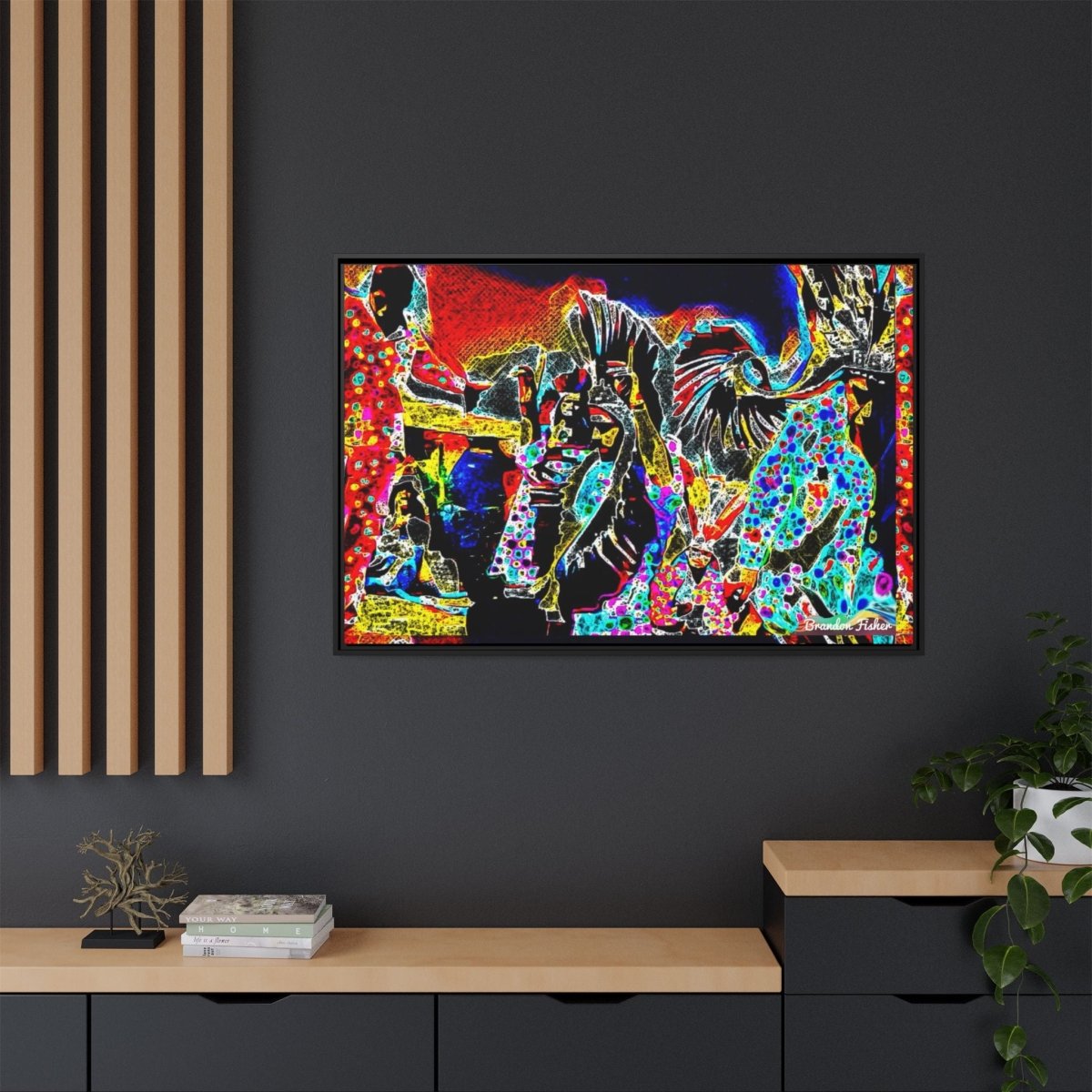 The Mountain - Framed Canvas Art - Brandon Fisher Art