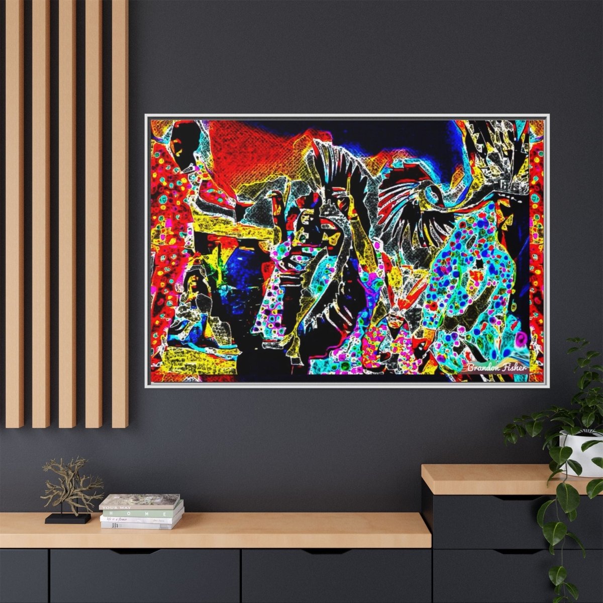 The Mountain - Framed Canvas Art - Brandon Fisher Art