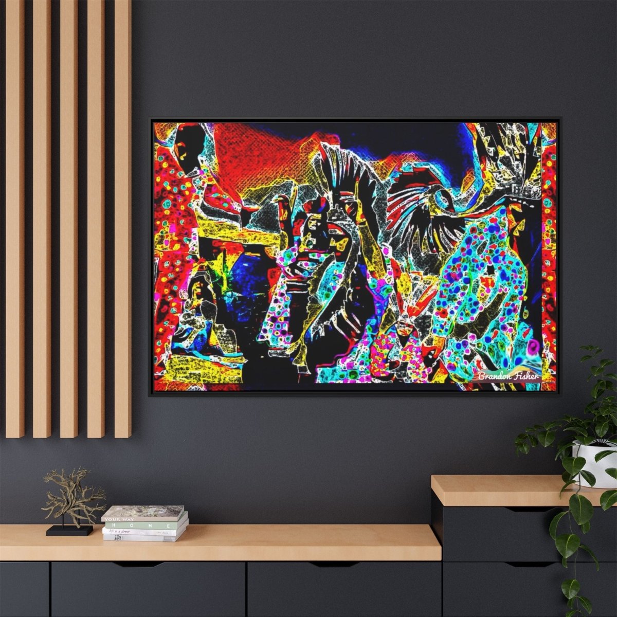 The Mountain - Framed Canvas Art - Brandon Fisher Art