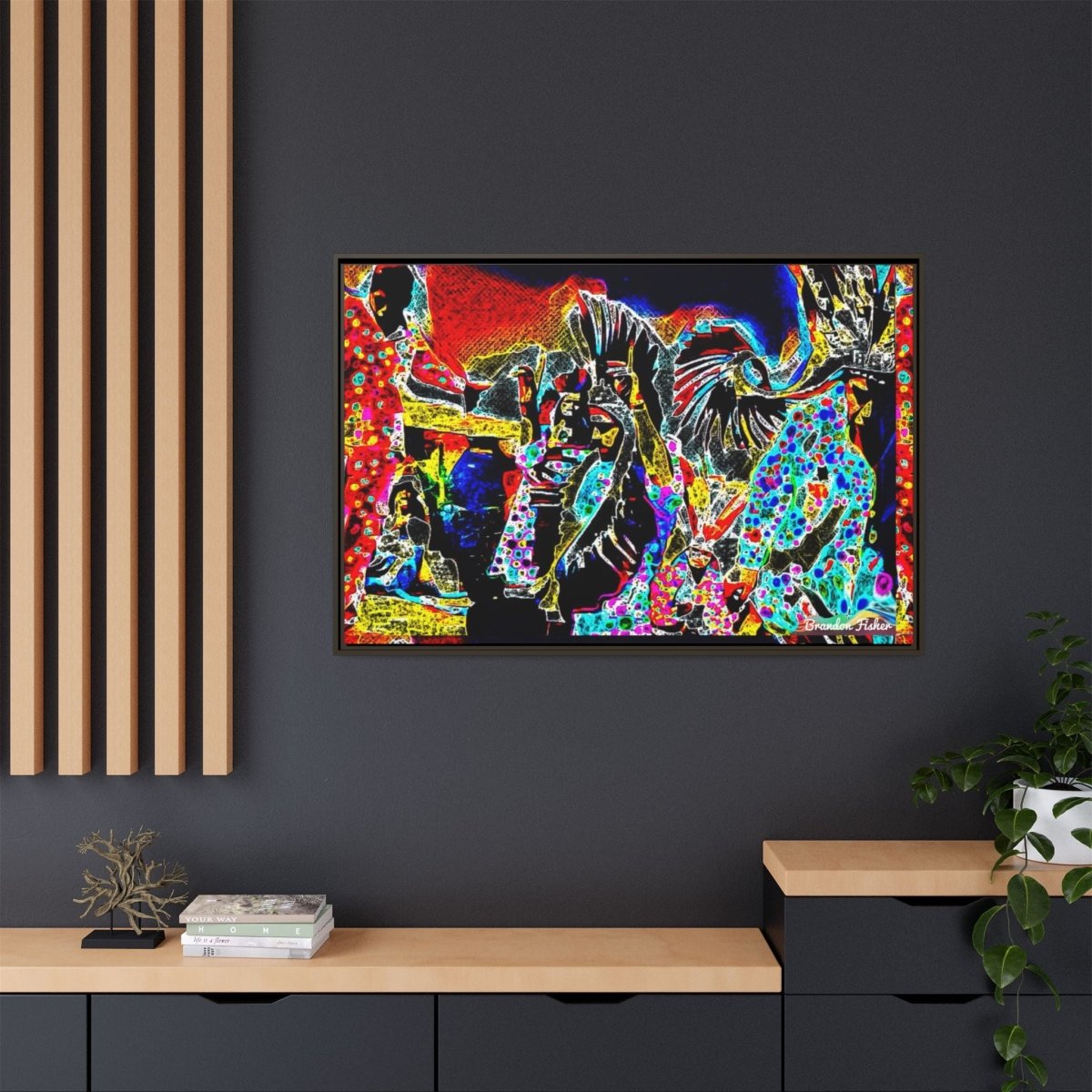 The Mountain - Framed Canvas Art - Brandon Fisher Art