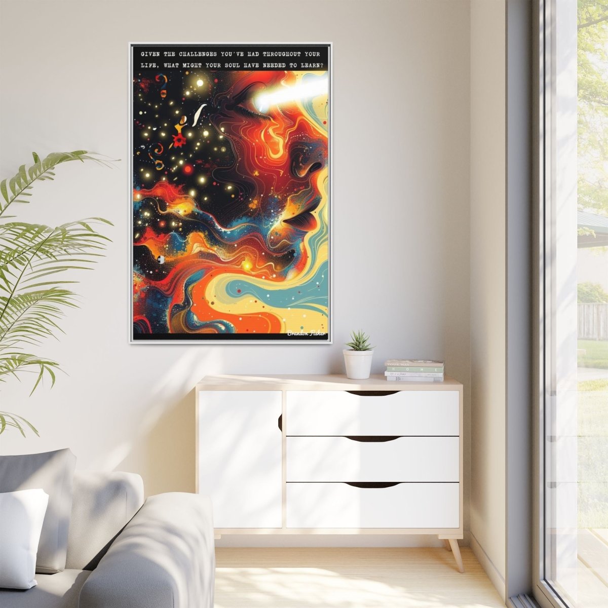 The Over Soul - Framed Canvas Art - Brandon Fisher Art