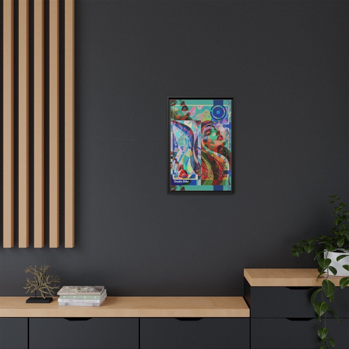 Through the Void - Framed Canvas Art - Brandon Fisher Art