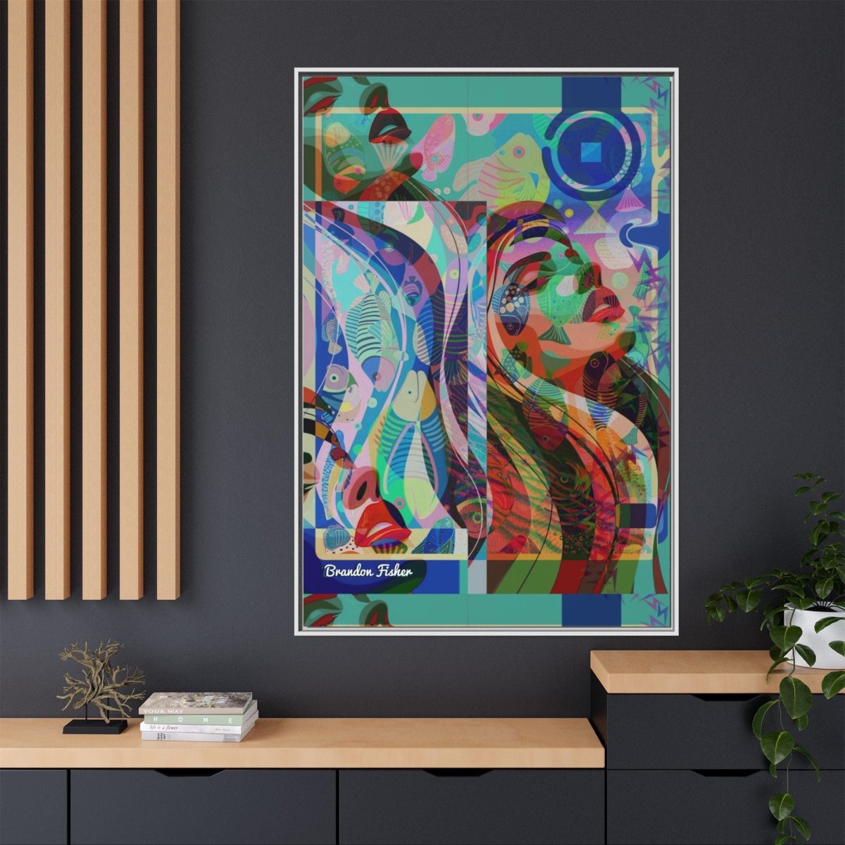Through the Void - Framed Canvas Art - Brandon Fisher Art