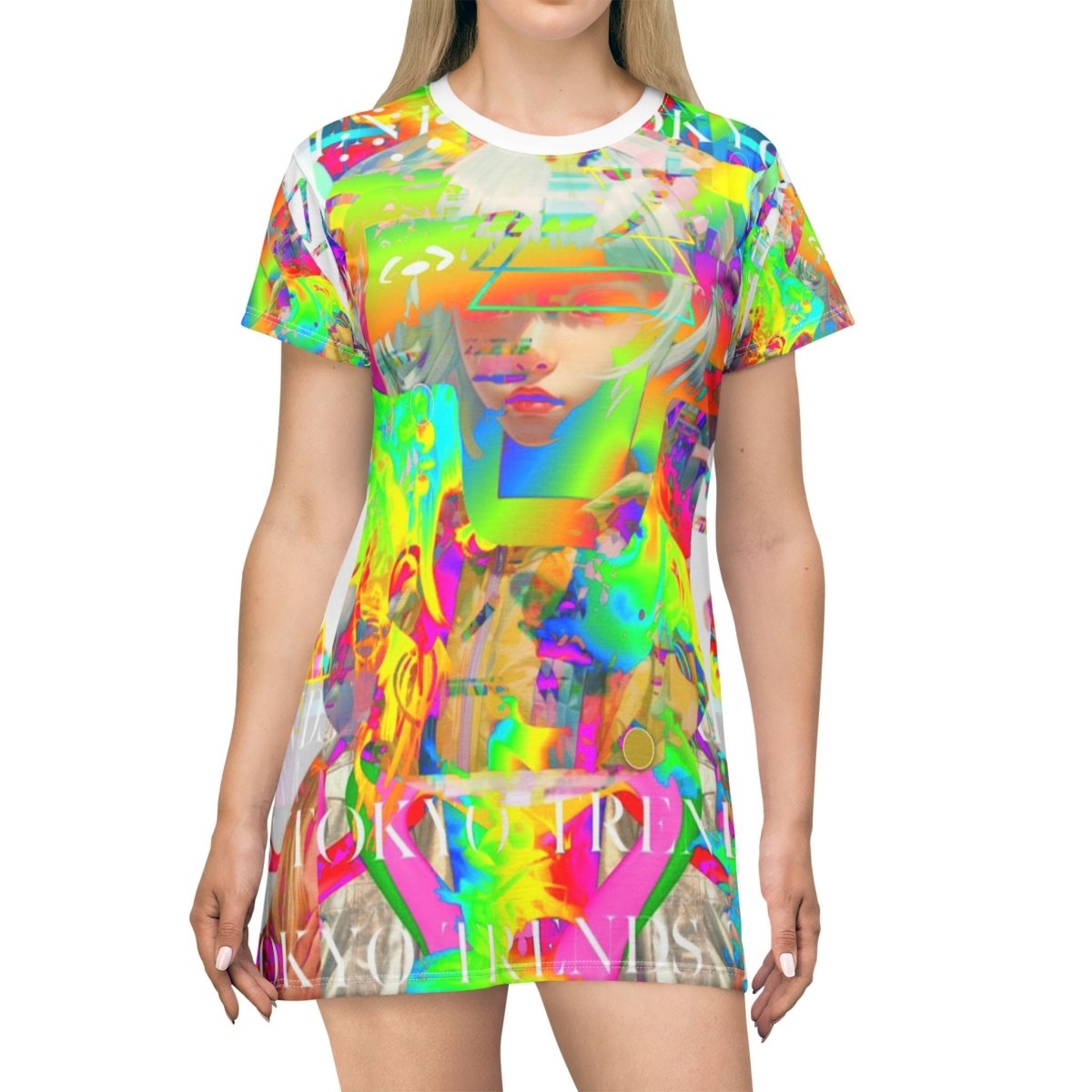 Tokyo FutureWave Dress: Your Fashion Frontier - Brandon Fisher Art