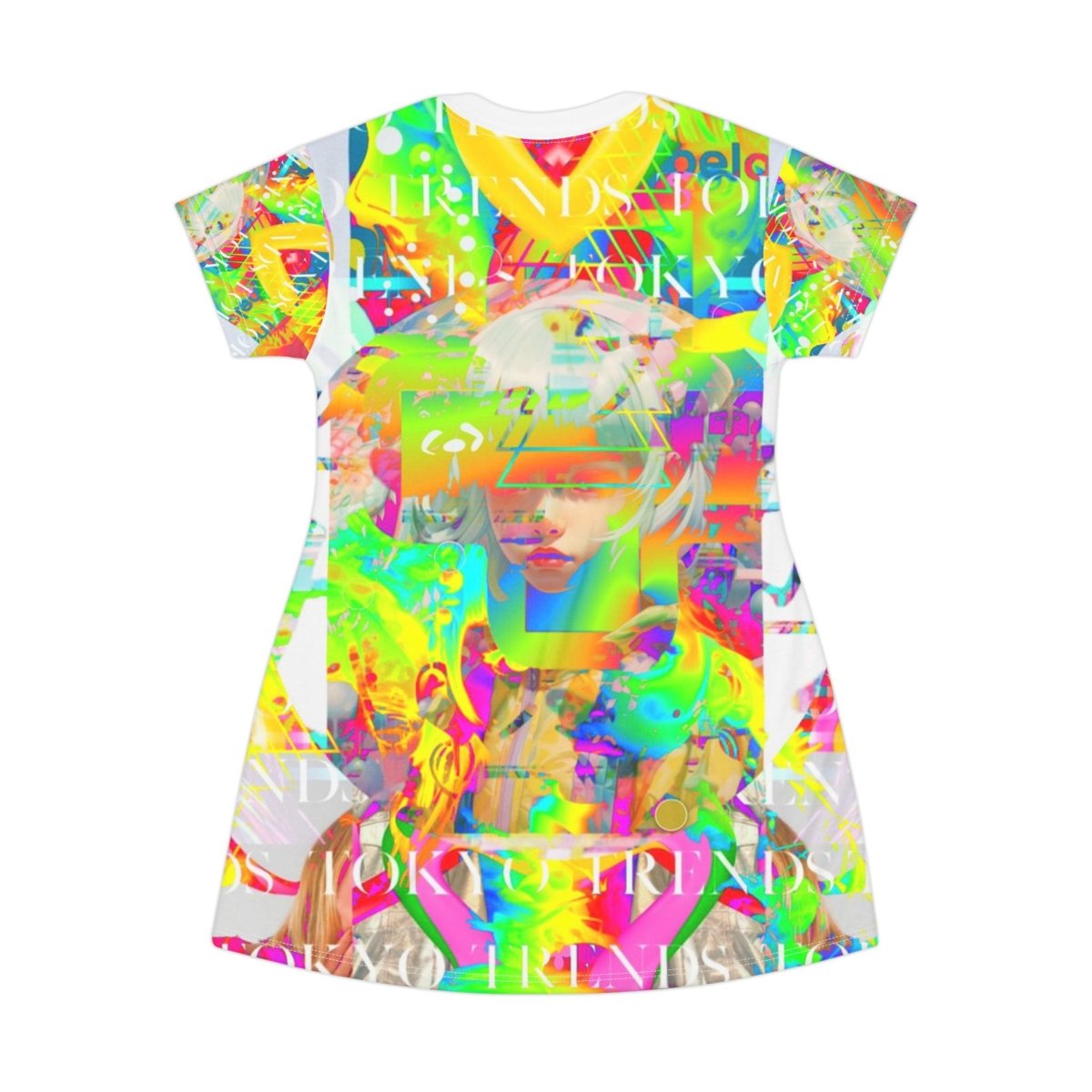 Tokyo FutureWave Dress: Your Fashion Frontier - Brandon Fisher Art