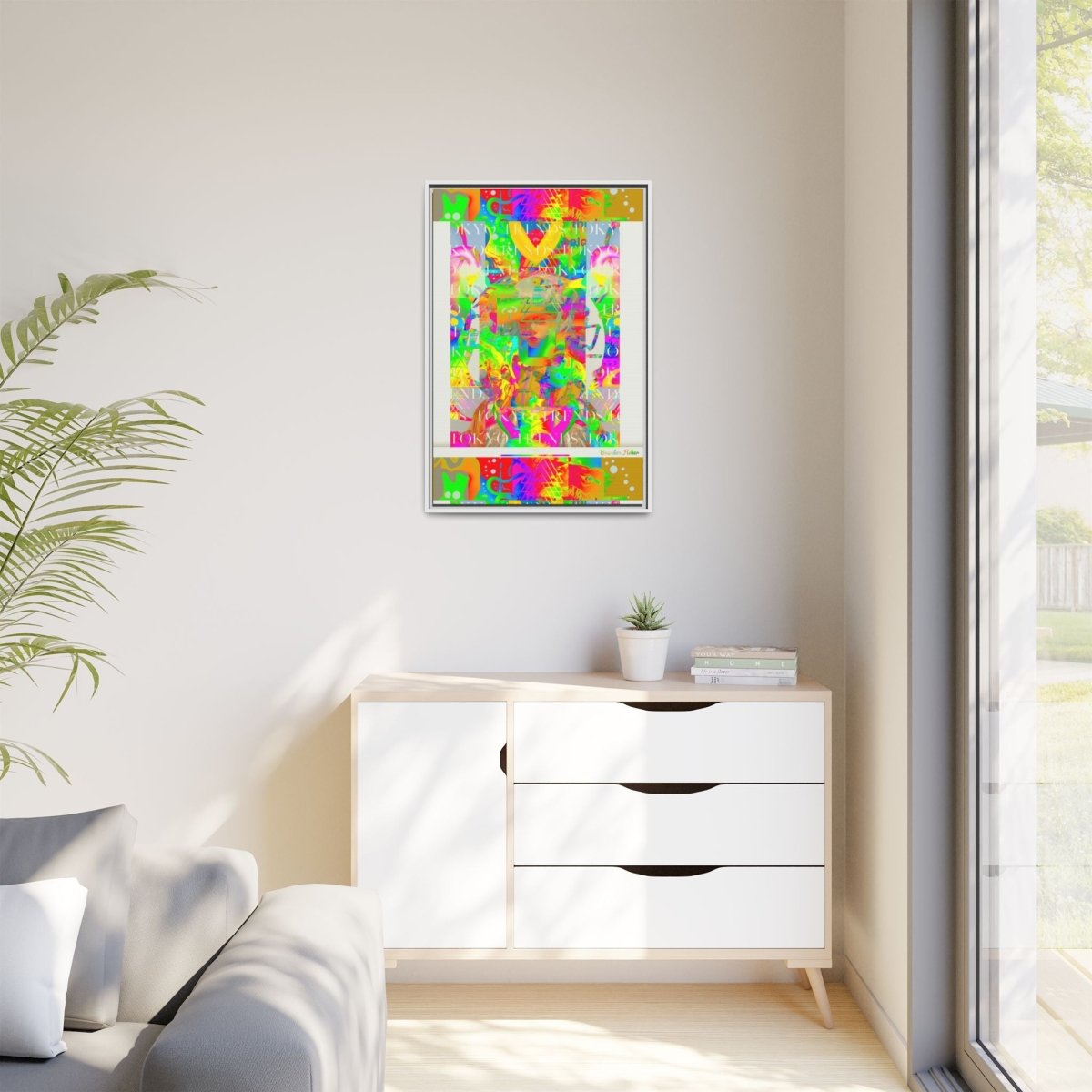 Tokyo Lights On Fire - Framed Canvas Art - Brandon Fisher Art