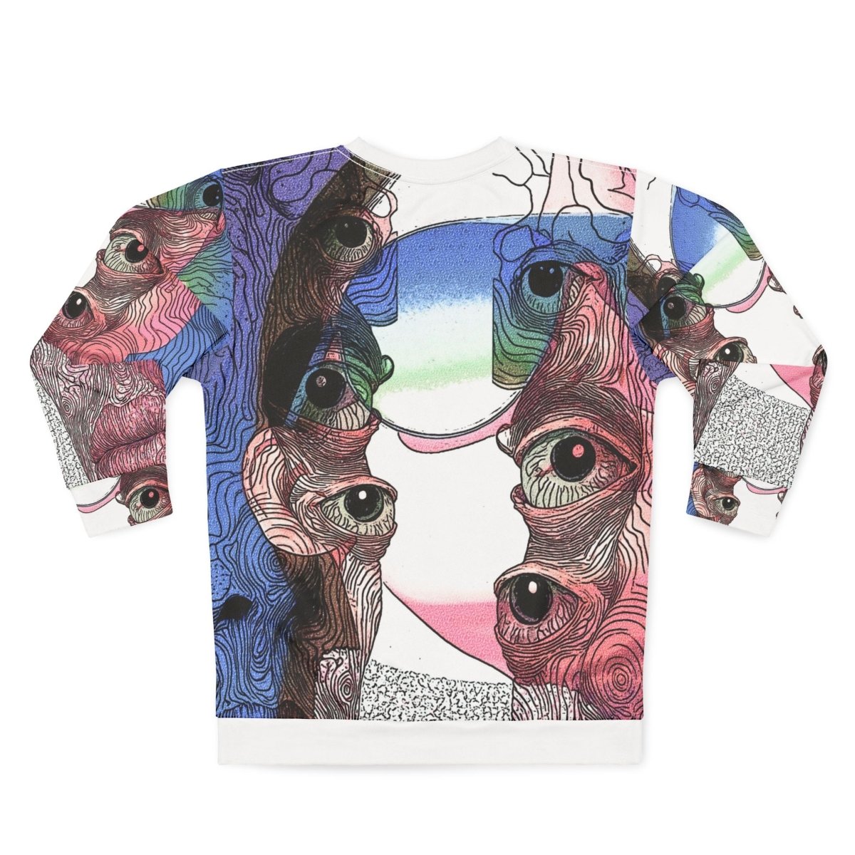 Trippy Eyes Unisex Sweatshirt – Ideal for Art Lovers & Unique Style - Brandon Fisher Art