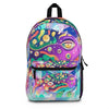 Vibrant Psychedelic Backpack | Colorful School Bag | Unique Art Backpack | Festival Essentials | Groovy Gift Idea - Brandon Fisher Art