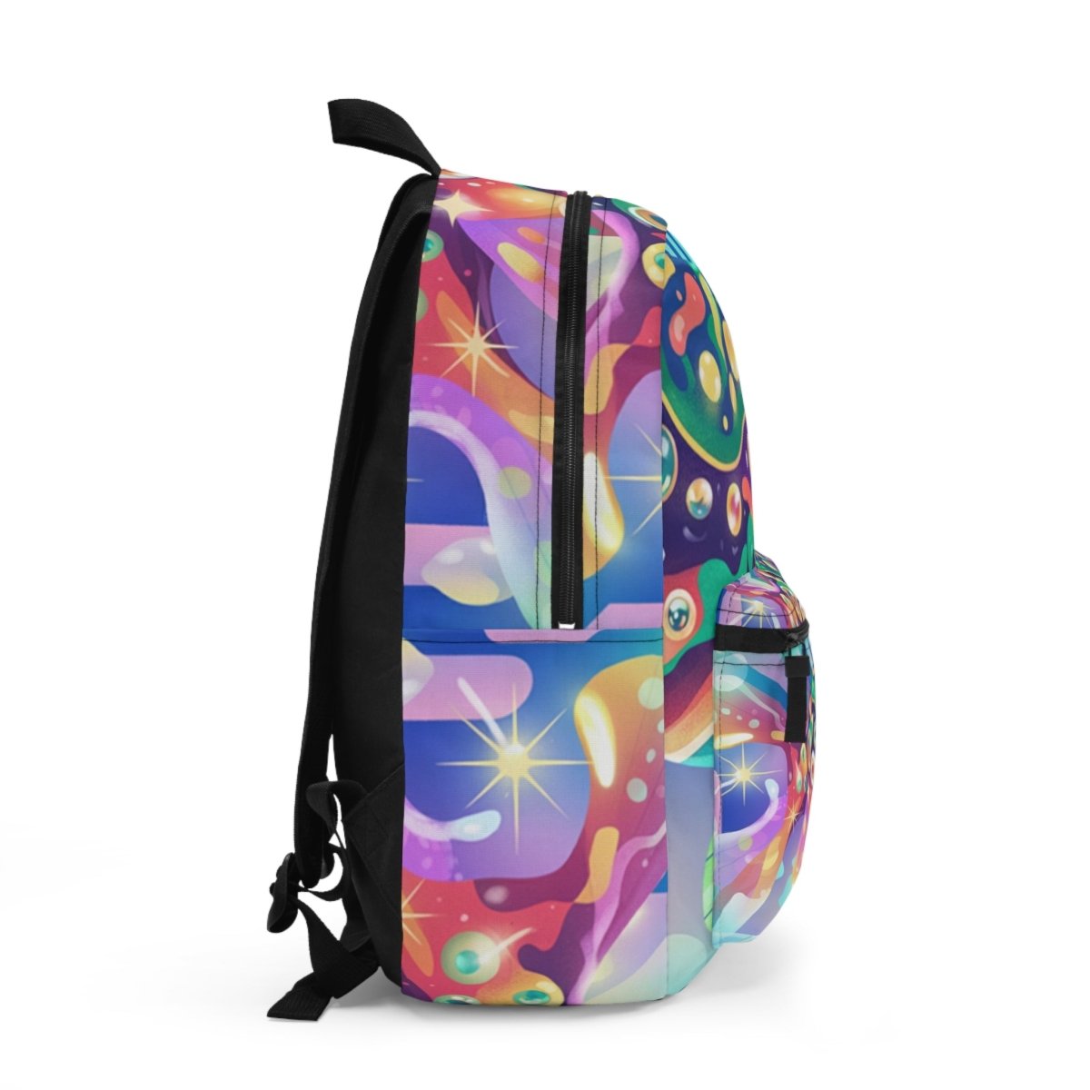 Vibrant Psychedelic Backpack | Colorful School Bag | Unique Art Backpack | Festival Essentials | Groovy Gift Idea - Brandon Fisher Art