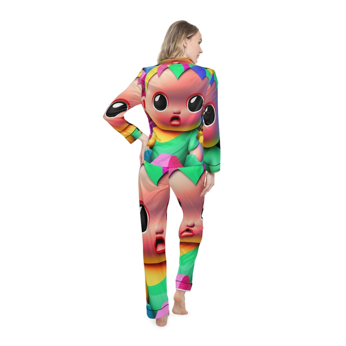 Women's Satin Pajamas (AOP) - Brandon Fisher Art